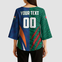 Custom Cricket India Vs Bangladesh Kimono Sleeve Blouse Simple Style - Wonder Print Shop