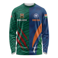 Custom Cricket India Vs Bangladesh Long Sleeve Shirt Simple Style - Wonder Print Shop