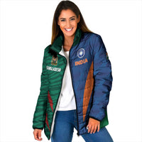 Custom Cricket India Vs Bangladesh Padded Jacket Simple Style - Wonder Print Shop