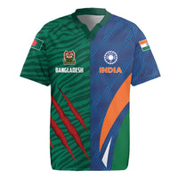 Custom Cricket India Vs Bangladesh Rugby Jersey Simple Style - Wonder Print Shop