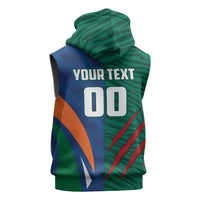 Custom Cricket India Vs Bangladesh Sleeveless Zip Hoodie Simple Style - Wonder Print Shop