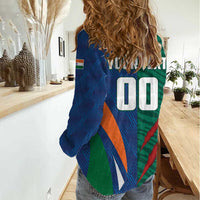 Custom Cricket India Vs Bangladesh Women Casual Shirt Simple Style - Wonder Print Shop