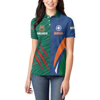 Custom Cricket India Vs Bangladesh Women Polo Shirt Simple Style - Wonder Print Shop