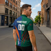 Custom Cricket India Vs Bangladesh Zipper Polo Shirt Simple Style - Wonder Print Shop