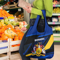 Personalised Barbados Independence Day Grocery Bag Barbadian Coat Of Arms Special Version