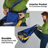 Personalised Barbados Independence Day Grocery Bag Barbadian Coat Of Arms Special Version