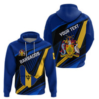 Personalised Barbados Independence Day Hoodie Barbadian Coat Of Arms Special Version - Wonder Print Shop