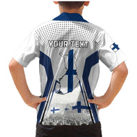 Personalised Finland Independence Day Family Matching Mermaid Dress and Hawaiian Shirt Suomi Coat Of Arms Special Version LT01