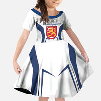 Personalised Finland Independence Day Family Matching Off Shoulder Maxi Dress and Hawaiian Shirt Suomi Coat Of Arms Special Version LT01