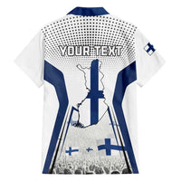 Personalised Finland Independence Day Family Matching Off Shoulder Short Dress and Hawaiian Shirt Suomi Coat Of Arms Special Version LT01