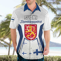 Personalised Finland Independence Day Hawaiian Shirt Suomi Coat Of Arms Special Version LT01