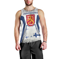 Personalised Finland Independence Day Men Tank Top Suomi Coat Of Arms Special Version LT01