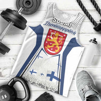 Personalised Finland Independence Day Men Tank Top Suomi Coat Of Arms Special Version LT01