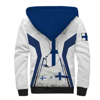 Personalised Finland Independence Day Sherpa Hoodie Suomi Coat Of Arms Special Version LT01