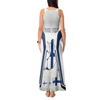 Personalised Finland Independence Day Tank Maxi Dress Suomi Coat Of Arms Special Version LT01