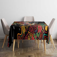 South Africa Christmas Tablecloth Black Santa Claus Riding Springbok - Wonder Print Shop