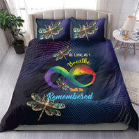 As Long As I Breathe You'll Be Remembered Bedding Set Feather Infinity Luxury Dragonfly - Wonder Print Shop