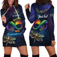 Personalized As Long As I Breathe You'll Be Remembered Hoodie Dress Feather Infinity Luxury Dragonfly - Wonder Print Shop