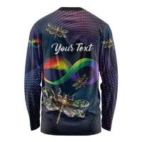 Personalized As Long As I Breathe You'll Be Remembered Long Sleeve Shirt Feather Infinity Luxury Dragonfly - Wonder Print Shop