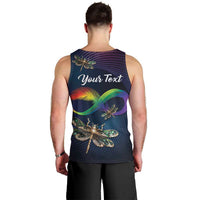Personalized As Long As I Breathe You'll Be Remembered Men Tank Top Feather Infinity Luxury Dragonfly - Wonder Print Shop