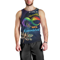 Personalized As Long As I Breathe You'll Be Remembered Men Tank Top Feather Infinity Luxury Dragonfly - Wonder Print Shop