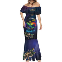 Personalized As Long As I Breathe You'll Be Remembered Mermaid Dress Feather Infinity Luxury Dragonfly - Wonder Print Shop