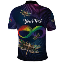 Personalized As Long As I Breathe You'll Be Remembered Polo Shirt Feather Infinity Luxury Dragonfly - Wonder Print Shop
