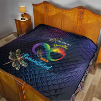 As Long As I Breathe You'll Be Remembered Quilt Feather Infinity Luxury Dragonfly - Wonder Print Shop