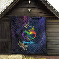 As Long As I Breathe You'll Be Remembered Quilt Feather Infinity Luxury Dragonfly - Wonder Print Shop