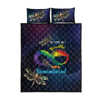 As Long As I Breathe You'll Be Remembered Quilt Bed Set Feather Infinity Luxury Dragonfly - Wonder Print Shop