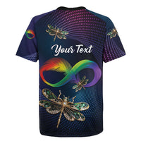 Personalized As Long As I Breathe You'll Be Remembered Rugby Jersey Feather Infinity Luxury Dragonfly - Wonder Print Shop
