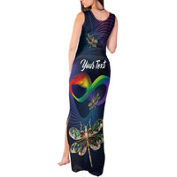 Personalized As Long As I Breathe You'll Be Remembered Tank Maxi Dress Feather Infinity Luxury Dragonfly - Wonder Print Shop