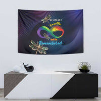 As Long As I Breathe You'll Be Remembered Tapestry Feather Infinity Luxury Dragonfly - Wonder Print Shop
