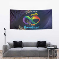 As Long As I Breathe You'll Be Remembered Tapestry Feather Infinity Luxury Dragonfly - Wonder Print Shop