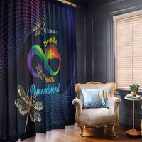 As Long As I Breathe You'll Be Remembered Window Curtain Feather Infinity Luxury Dragonfly - Wonder Print Shop