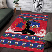 Ayiti Jwaye Nwel Area Rug Haiti Merry Christmas - Wonder Print Shop