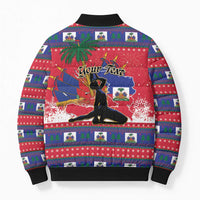 Personalized Ayiti Jwaye Nwel Bomber Puffer Jacket Haiti Merry Christmas - Wonder Print Shop