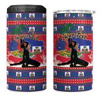 Personalized Ayiti Jwaye Nwel 4 in 1 Can Cooler Tumbler Haiti Merry Christmas - Wonder Print Shop