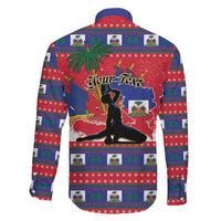 Personalized Ayiti Jwaye Nwel Family Matching Off Shoulder Maxi Dress and Hawaiian Shirt Haiti Merry Christmas - Wonder Print Shop