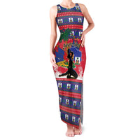 Personalized Ayiti Jwaye Nwel Family Matching Tank Maxi Dress and Hawaiian Shirt Haiti Merry Christmas - Wonder Print Shop