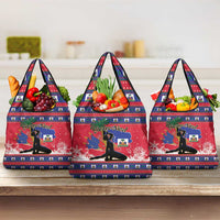 Ayiti Jwaye Nwel Grocery Bag Haiti Merry Christmas - Wonder Print Shop
