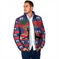Personalized Ayiti Jwaye Nwel Padded Jacket Haiti Merry Christmas - Wonder Print Shop