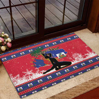 Ayiti Jwaye Nwel Rubber Doormat Haiti Merry Christmas - Wonder Print Shop