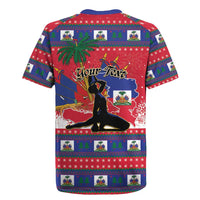 Personalized Ayiti Jwaye Nwel Rugby Jersey Haiti Merry Christmas - Wonder Print Shop