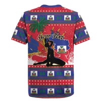 Personalized Ayiti Jwaye Nwel Rugby Jersey Haiti Merry Christmas - Wonder Print Shop
