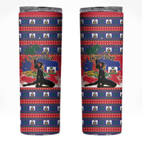 Personalized Ayiti Jwaye Nwel Skinny Tumbler Haiti Merry Christmas - Wonder Print Shop