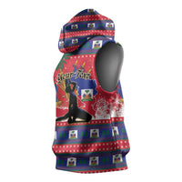 Personalized Ayiti Jwaye Nwel Sleeveless Hoodie Haiti Merry Christmas - Wonder Print Shop