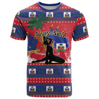 Personalized Ayiti Jwaye Nwel T Shirt Haiti Merry Christmas - Wonder Print Shop