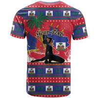 Personalized Ayiti Jwaye Nwel T Shirt Haiti Merry Christmas - Wonder Print Shop