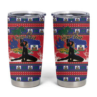 Personalized Ayiti Jwaye Nwel Tumbler Cup Haiti Merry Christmas - Wonder Print Shop